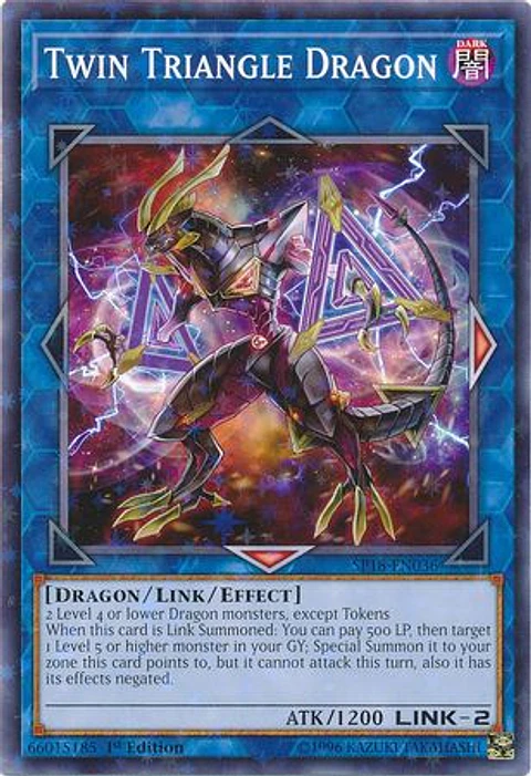 Twin Triangle Dragon - SP18-EN036 - Starfoil Rare 