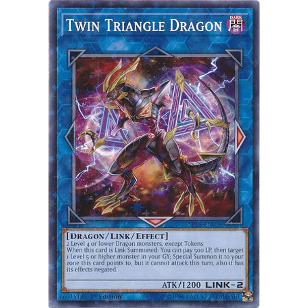 Twin Triangle Dragon - SP18-EN036 - Starfoil Rare 