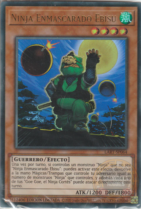 Masked Ninja Ebisu - LART-EN064 - Ultra Rare (SELLADO)