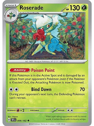Roserade - 009/162 - Uncommon