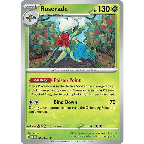 Roserade - 009/162 - Uncommon