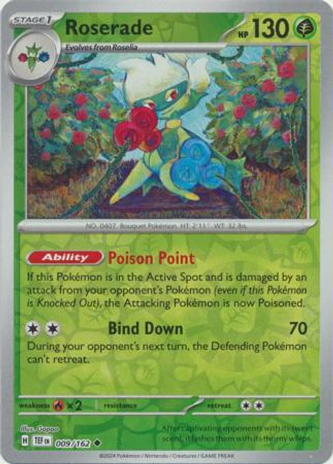 Roserade - 009/162 - Uncommon