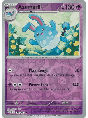 Azumarill - 065/162 - Common - TEF