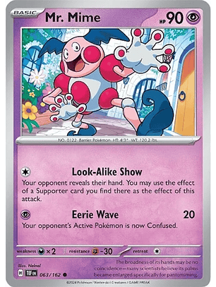 Mr. Mime - 063/162 - Common - TEF