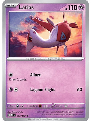 Latias - 067/162 - Uncommon - TEF