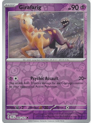 Girafarig - 066/162 - Common - TEF