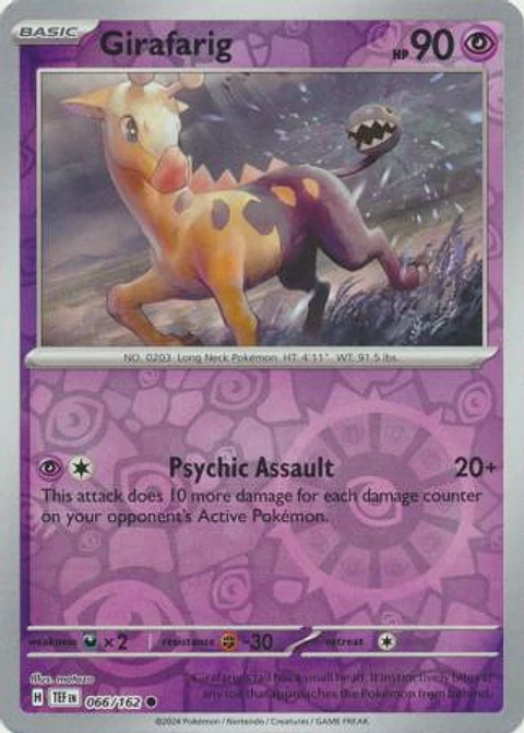 Girafarig - 066/162 - Common - TEF