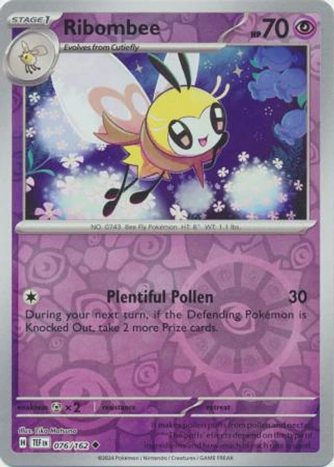 Ribombee - 076/162 - Uncommon - TEF