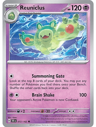 Reuniclus - 072/162 - Uncommon - TEF