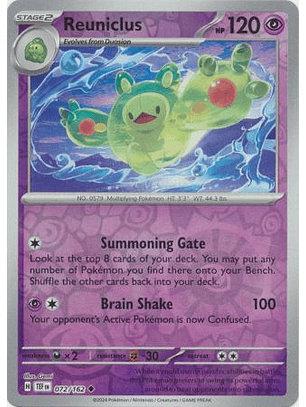 Reuniclus - 072/162 - Uncommon - TEF