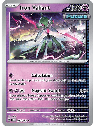 Iron Valiant - 080/162 - Holo Rare - TEF