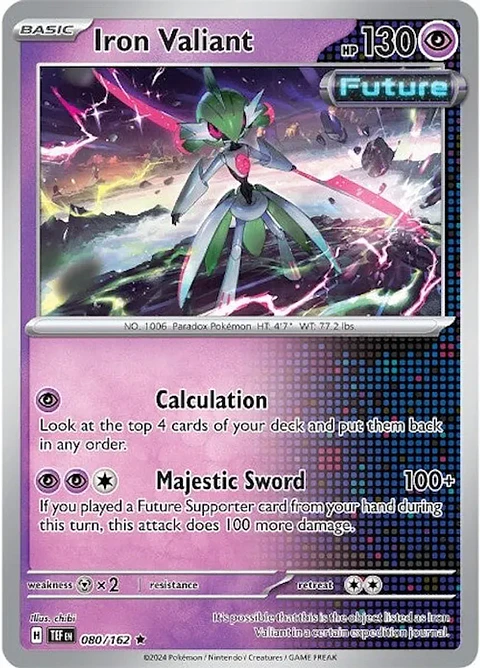 Iron Valiant - 080/162 - Holo Rare - TEF