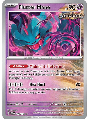 Flutter Mane - 078/162 - Holo Rare - TEF