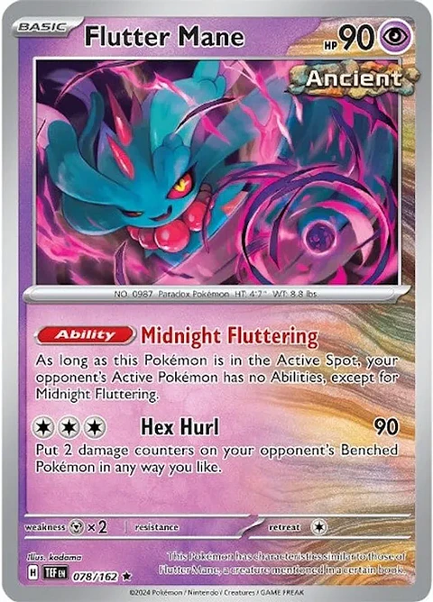 Flutter Mane - 078/162 - Holo Rare - TEF
