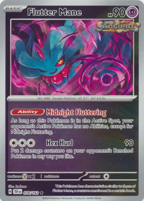 Flutter Mane - 078/162 - Holo Rare - TEF