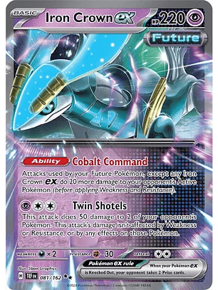 Iron Crown ex - 081/162 - Ultra Rare - TEF