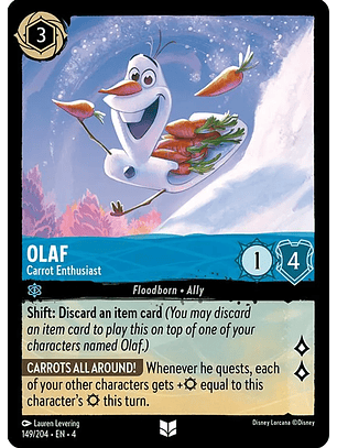 Olaf - Carrot Enthusiast - 049/204 - Uncommon 