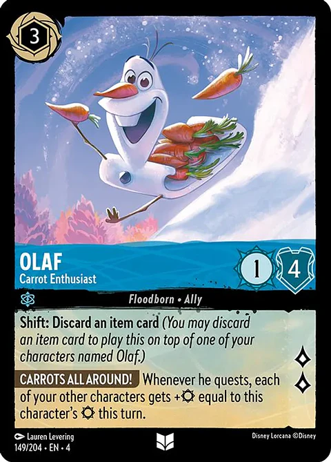 Olaf - Carrot Enthusiast - 049/204 - Uncommon 