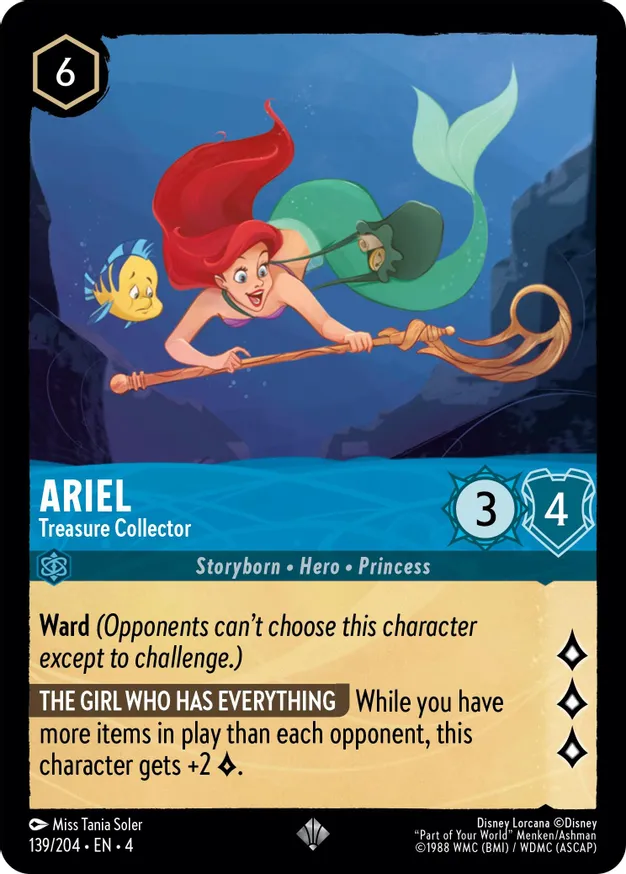 Ariel - Treasure Collector - 139/204 - Super Rare 1