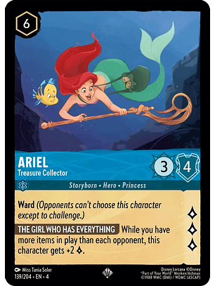 Ariel - Treasure Collector - 139/204 - Super Rare