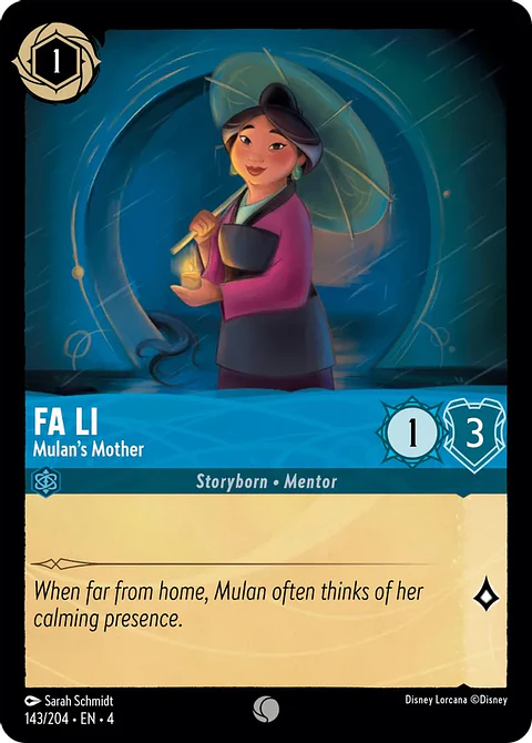 Fa Li - Mulan's Mother - 143/204 - Common 