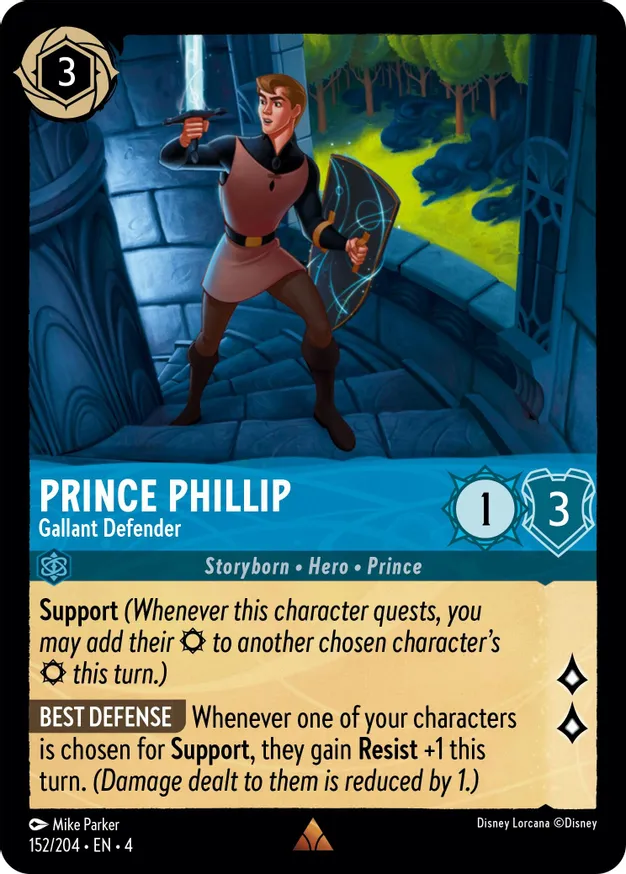 Prince Phillip - Gallant Defender - 152/204 - Rare 1