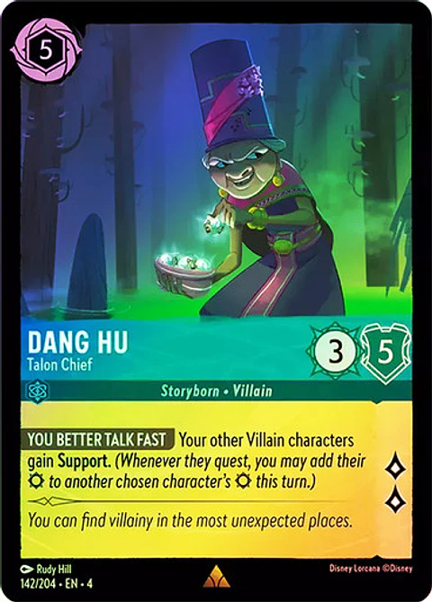 Dang Hu - Talon Chief - 142/204 - Rare
