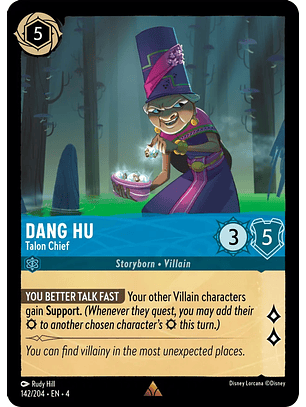 Dang Hu - Talon Chief - 142/204 - Rare