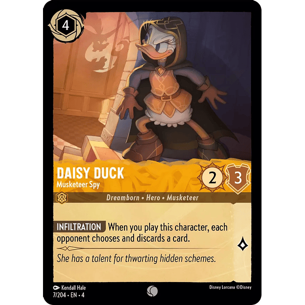 Daisy Duck - Musketeer Spy - 7/204 - Common 
