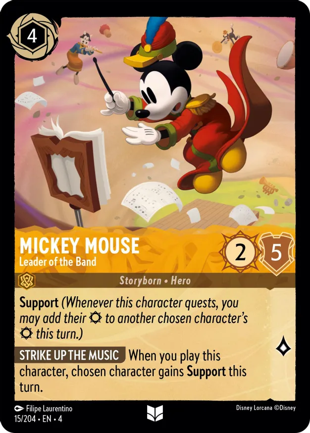 Mickey Mouse - Leader of the Band - 15/204 - Uncommon  1