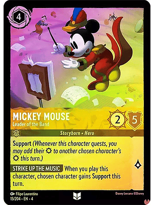 Mickey Mouse - Leader of the Band - 15/204 - Uncommon 