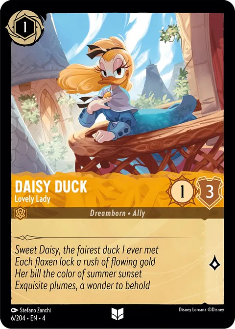 Daisy Duck - Lovely Lady - 6/204 - Uncommon 