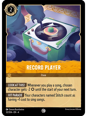 Record Player - 32/204 - Common 