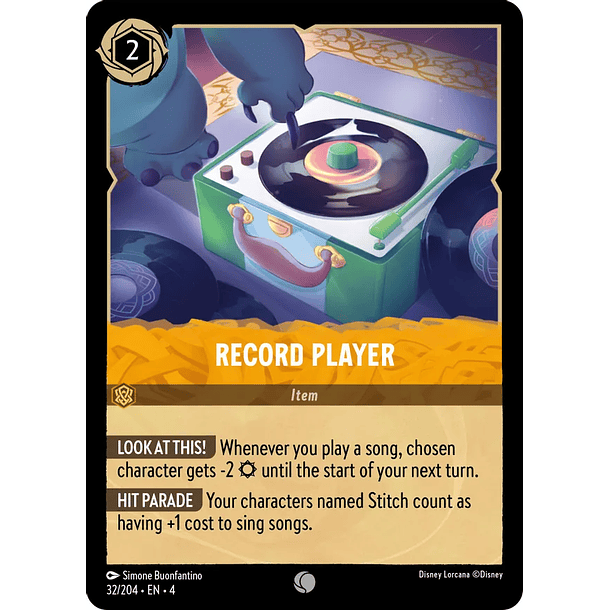 Record Player - 32/204 - Common 