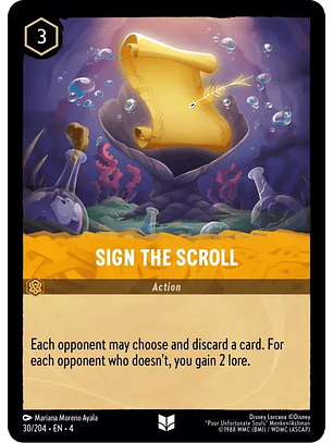 Sign the Scroll - 30/204 - Uncommon 