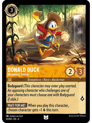 Donald Duck - Musketeer Soldier - 8/204 - Uncommon 