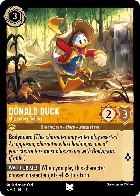 Donald Duck - Musketeer Soldier - 8/204 - Uncommon 
