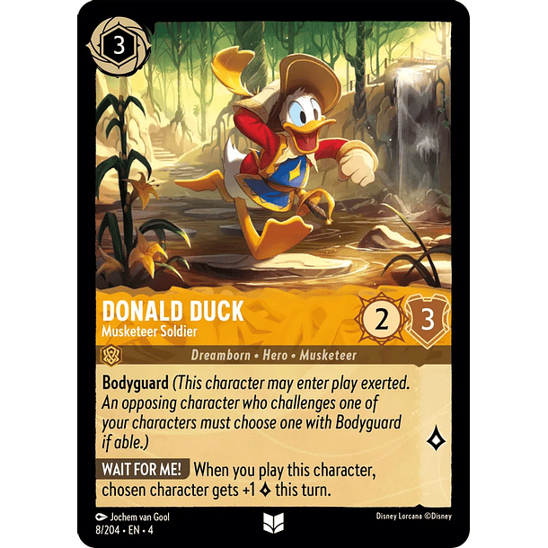 Donald Duck - Musketeer Soldier - 8/204 - Uncommon 