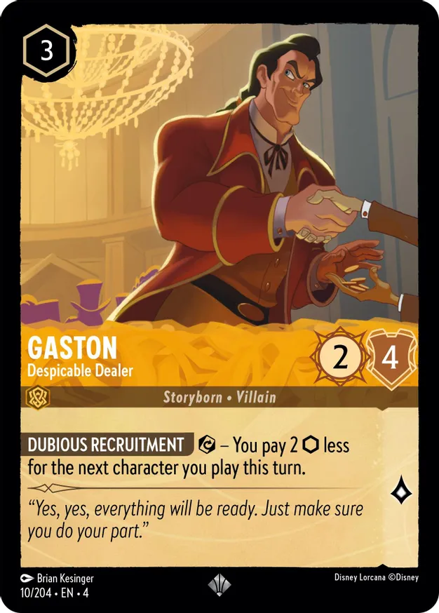 Gaston - Despicable Dealer - 10/204 - Super Rare 1