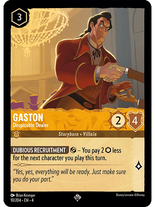 Gaston - Despicable Dealer - 10/204 - Super Rare