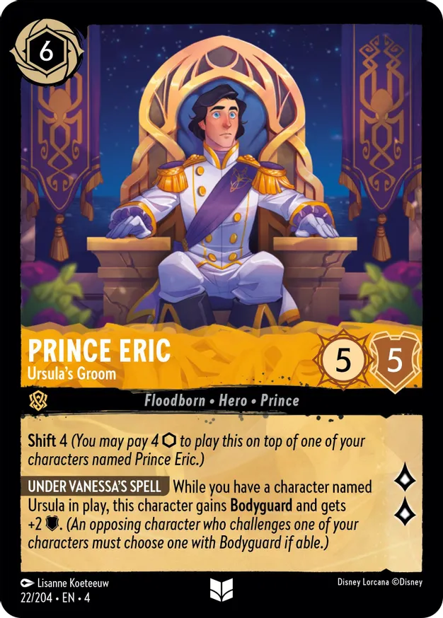 Prince Eric - Ursula's Groom - 22/204 - Uncommon  1