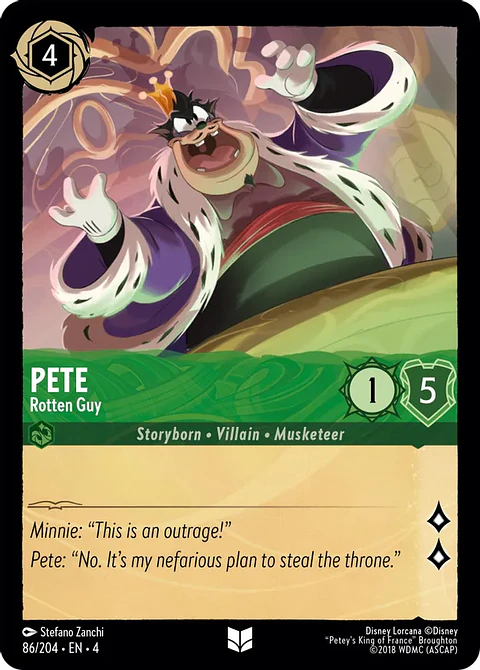Pete - Rotten Guy - 86/204 - Uncommon 
