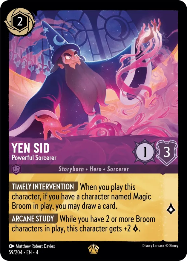 Yen Sid - Powerful Sorcerer - 59/204 - Legendary 1