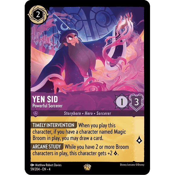 Yen Sid - Powerful Sorcerer - 59/204 - Legendary