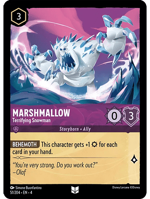Marshmallow - Terrifying Snowman - 51/204 - Uncommon 