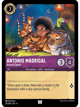 Antonio Madrigal - Animal Expert - 35/204 - Uncommon 