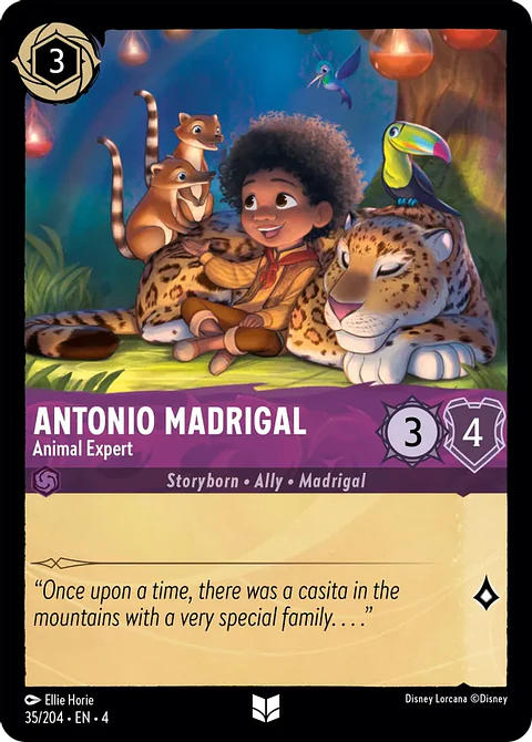 Antonio Madrigal - Animal Expert - 35/204 - Uncommon 
