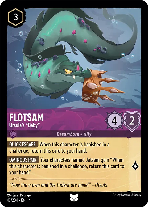 Flotsam - Ursula's "Baby" - 43/204 - Uncommon 