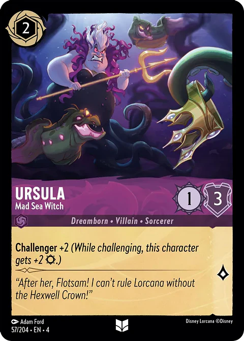 Ursula - Mad Sea Witch - 57/204 - Uncommon 