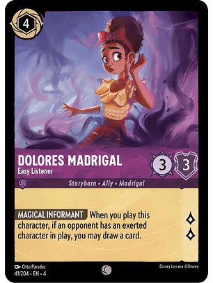 Dolores Madrigal - Easy Listener - 41/204 - Common 